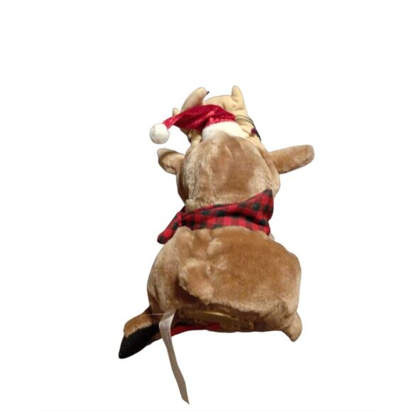 Gemmy Grandma Got Run Over By A Reindeer Light Up Animated Christmas Plush 10"L - Picture 4 of 6